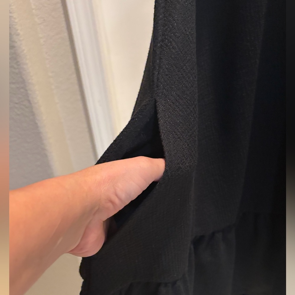 Free people Black One-Shoulder Dress with Bow - Picture 4 of 8